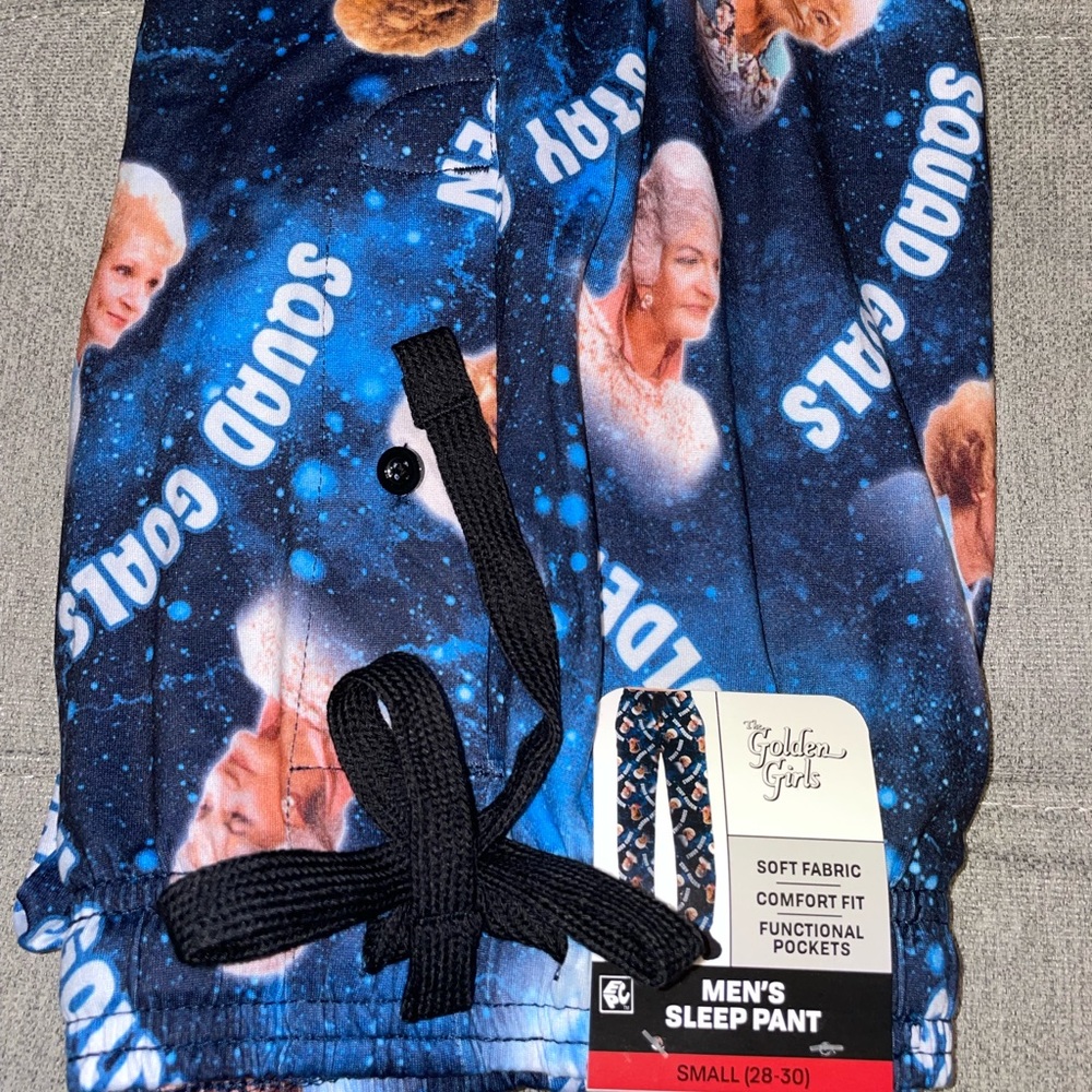 NWT Mens Sleep Pajama Pants Briefly Stated Betty White Stay Golden Girls S Small